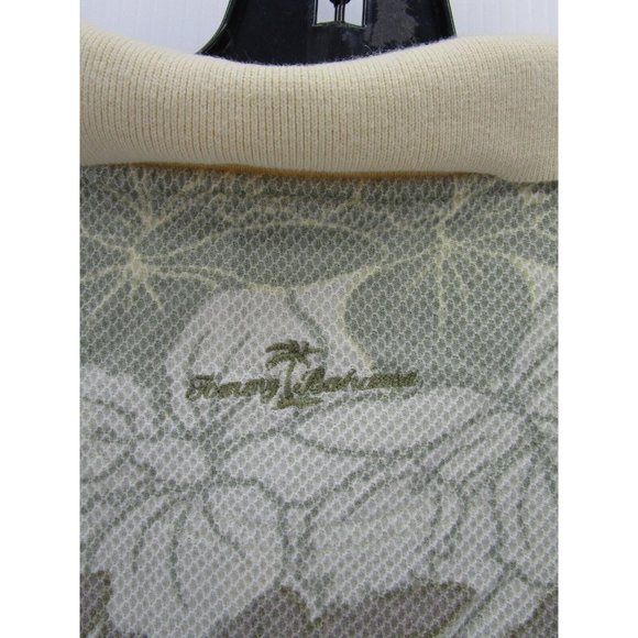 VINTAGE Tommy Bahama Polo Shirt Medium Golf Hawaiian Thermal Knit Y2K - Picture 9 of 11